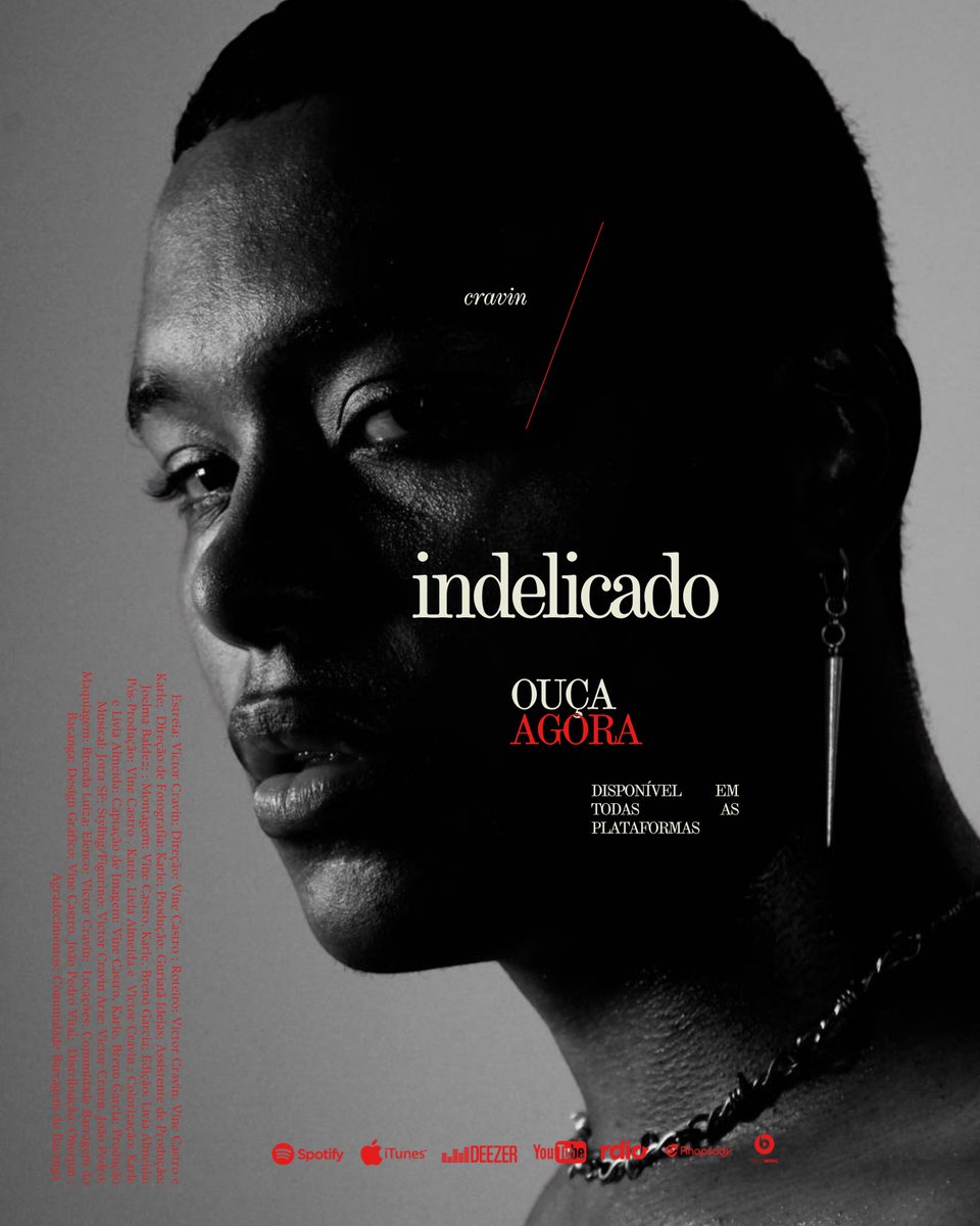 Victorcravin's tweet photo. INDELICADO “Single” / Disponível em todas as plataformas digitais. https://t.co/JaPc59OeK4