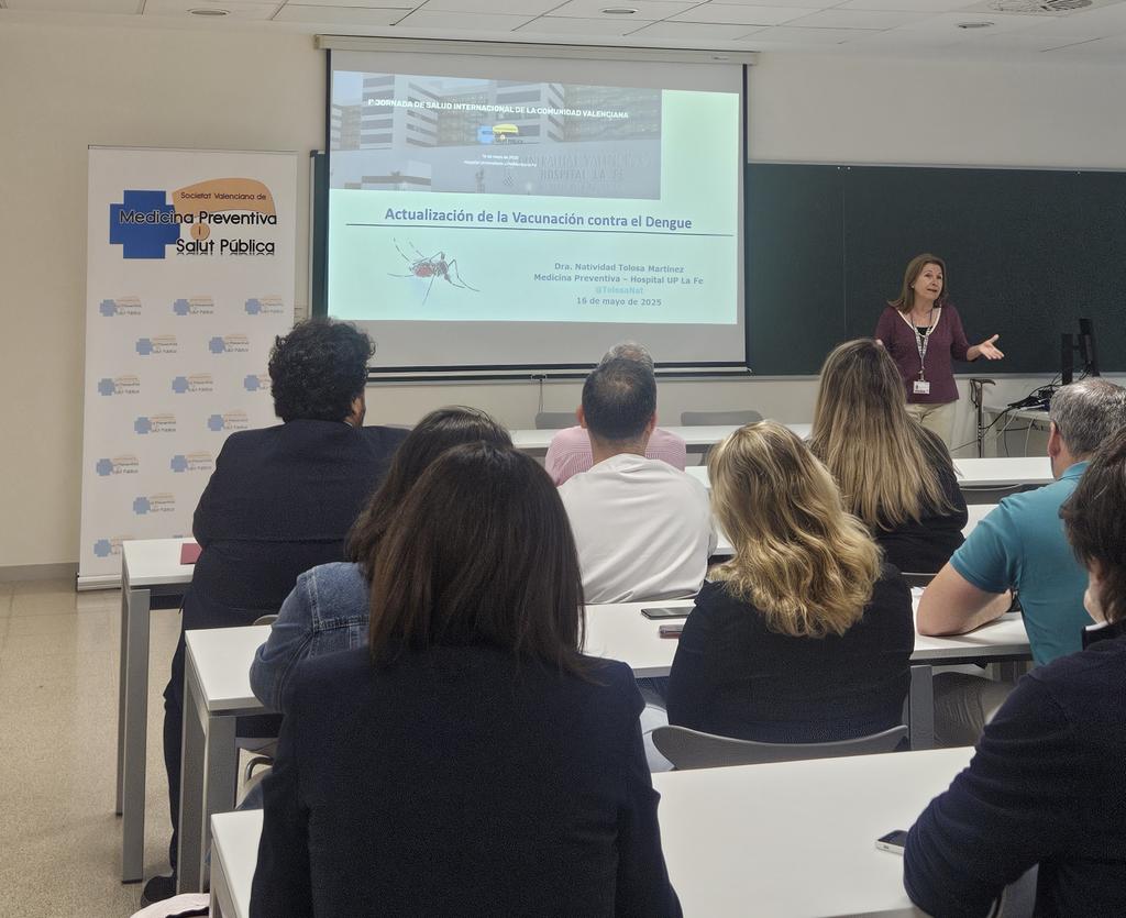 Actualización Vacunación contra el Dengue. Natividad Tolosa, jefa de Medicina Preventiva del Hospital Universitario y Politécnico La Fe