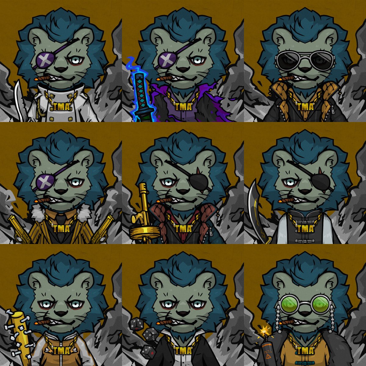 あらためて世界で唯一無二、絶対に真似されないTMAs NFTの魅力を語る

まいど、ムカイです！
本日は、私もXのアイコンに設定している、わたしたちが展開しているNFTプロジェクト「The Mafia Animals Soldiers (TMAs)」について改めてお話しさせていただきます。最近、海外のEthereum