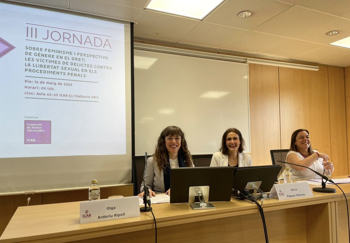 Comencen la III jornada sobre feminisme i perspectiva de gènere en el dret: Les víctimes de delictes contra la llibertat sexual en els procediments penals.