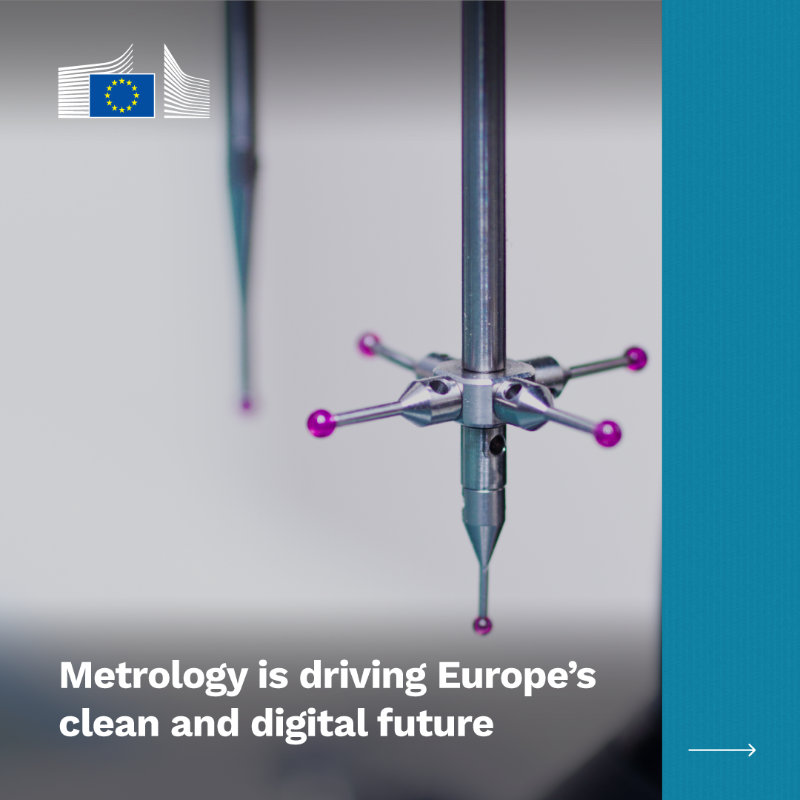 HorizonMagEU's tweet photo. Metrology is the hidden science driving the green and digital transition. What do hydrogen pipelines, quantum computers and second-hand EV batteries have in common? ➡️ https://t.co/gFe2Qfo3Pb 

#ResearchImpactEU #Science4EU