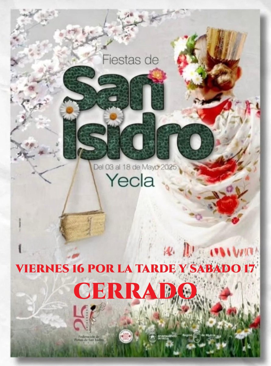 Desde Viayec Viajes informamos que permaneceremos cerrados la tarde del viernes 16 de mayo y el sábado 17 de mayo.

Disculpen las molestias.

Estamos 24h en viayecviajes.com

¡¡Felices Fiestas de San Isidro!!