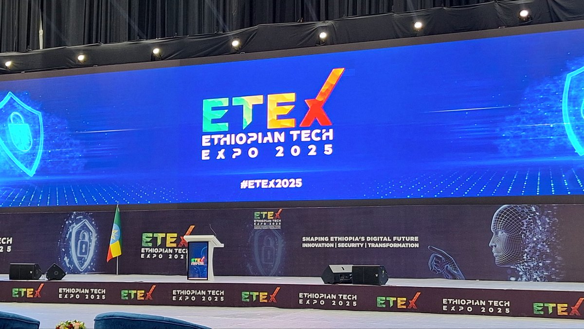 ETEX-Ethiopian Tech Expo 2025 kicksoff today at AICC-Addis Int'l Convention Center, ushuring in a new era of digital #Ethiopia #ETEX2025 🇪🇹🇪🇹🇪🇹 @mfaethiopia