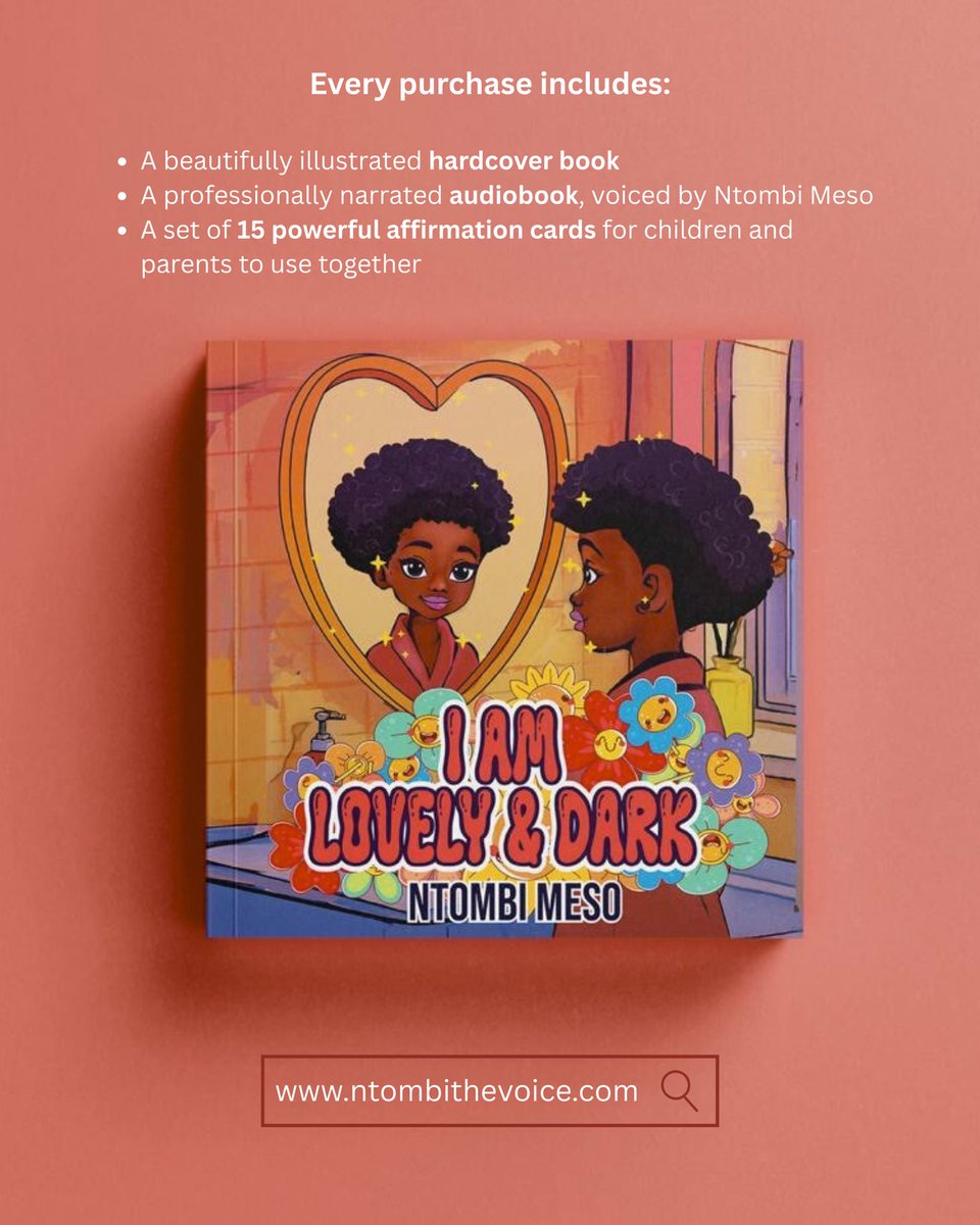 I Am Lovely and Dark is a gentle reminder to speak love, and to speak it often ✨

Sales officially open Saturday, 24 May, and books will begin shipping the same day.

I’m so proud to finally share this with you 🤎

ntombithevoice.com/i-am-lovely-an…