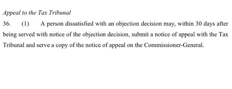 RATEswatini's tweet photo. It's lesson time again...📚📚🧑‍⚖️⚖️

One of the other Tax Laws of the country that entrenches your right to Appeal is the Value Added Tax 2011 (Section 36)

IB: This Act makes reference to Appeal to the Tax Tribunal and in accordance with the Revenue Appeals Tribunal Act of 2019. https://t.co/WjVNlANpdC