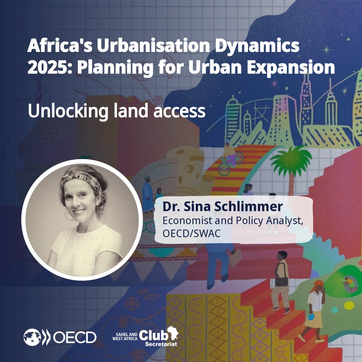 The fourth speaker in our Africa’s Urbanisation Dynamics webinar on 16 May, is Dr. Sina Schlimmer.

She brings over a decade of experience on urban policy, land, and infrastructure across East and West Africa to the discussion.

🔗 bit.ly/4jPGGSh#UrbanA…