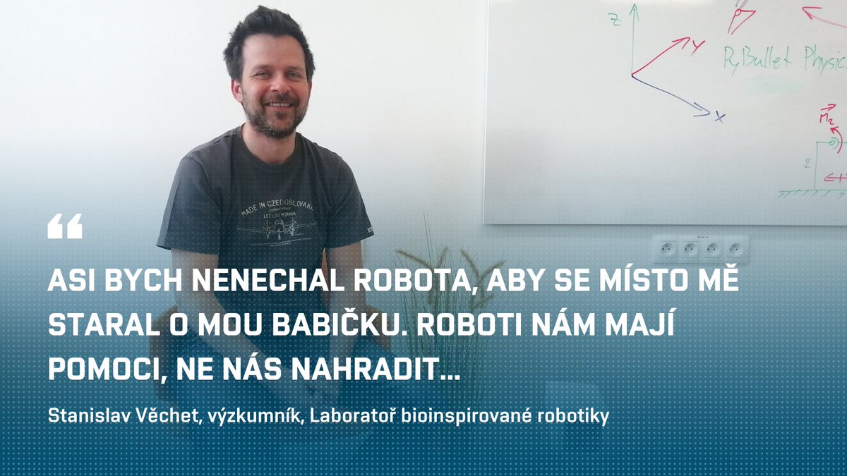 Fakulta strojního inženýrství VUT v Brně (@fmebut) on Twitter photo Budou humanoidní roboti pečovat o staré a opuštěné seniory? 🤖Prožíváme právě teď robotickou revoluci? A není polidšťování robotů „hraním si na boha“?
I o tom jsme si v Laboratoři bioinspirované robotiky <a href="/vutvbrne/">Vysoké učení technické v Brně</a> povídali se Stanislavem Věchetem🔗bit.ly/43cQjDX Budou humanoidní roboti pečovat o staré a opuštěné seniory? 🤖Prožíváme právě teď robotickou revoluci? A není polidšťování robotů „hraním si na boha“?
I o tom jsme si v Laboratoři bioinspirované robotiky <a href="/vutvbrne/">Vysoké učení technické v Brně</a> povídali se Stanislavem Věchetem🔗bit.ly/43cQjDX