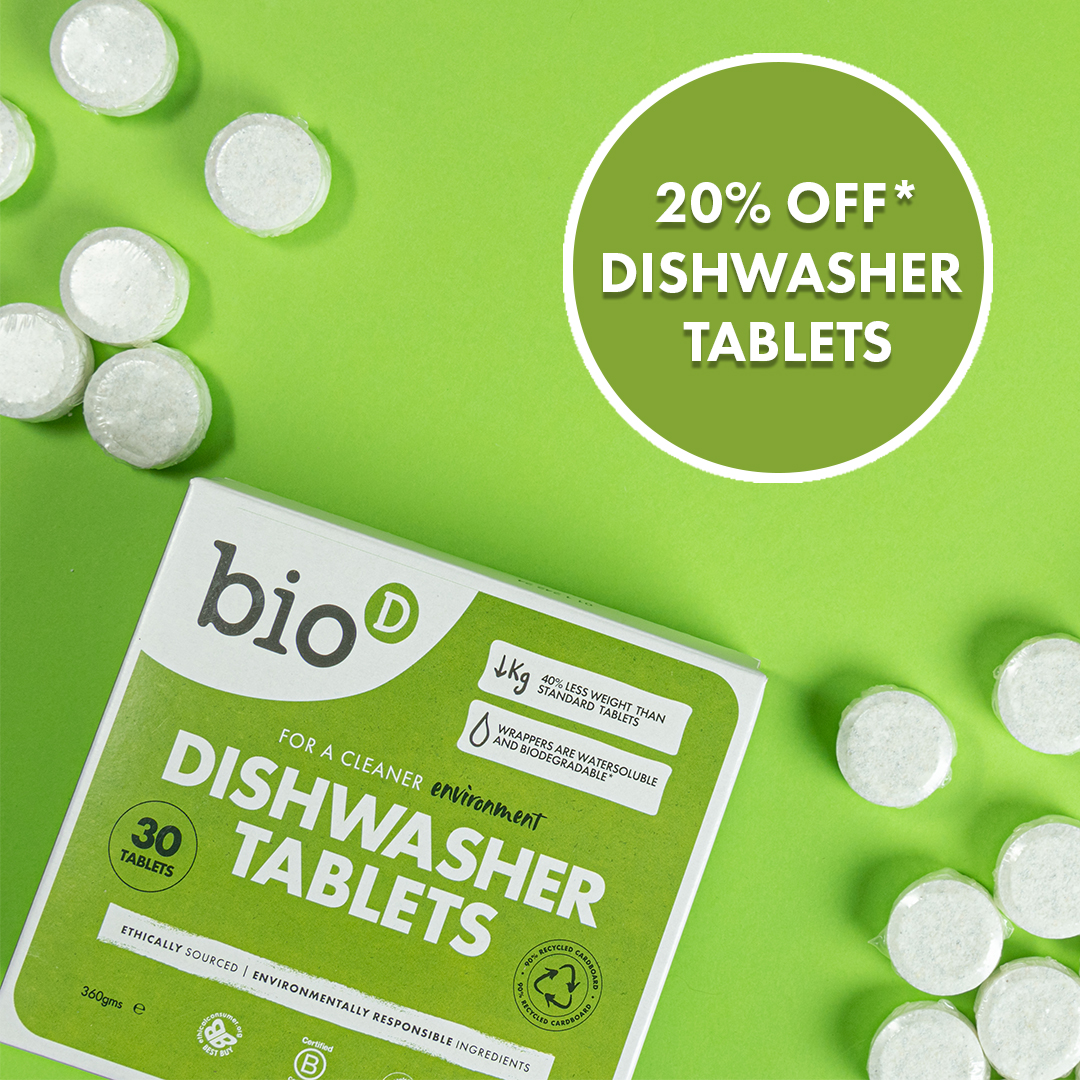Clean greener with 20% OFF* our Dishwasher Tablets!
Only until Sunday 31 May 2025 stock up today.

Shop now:  biod.co.uk/shop/dishwashi…

#SustainableLiving #EcoDeals #BioD #DishwasherTablets

*Website only offer. 20% off Dishwasher Tablets valid from 19th to 31st May 2025. Not