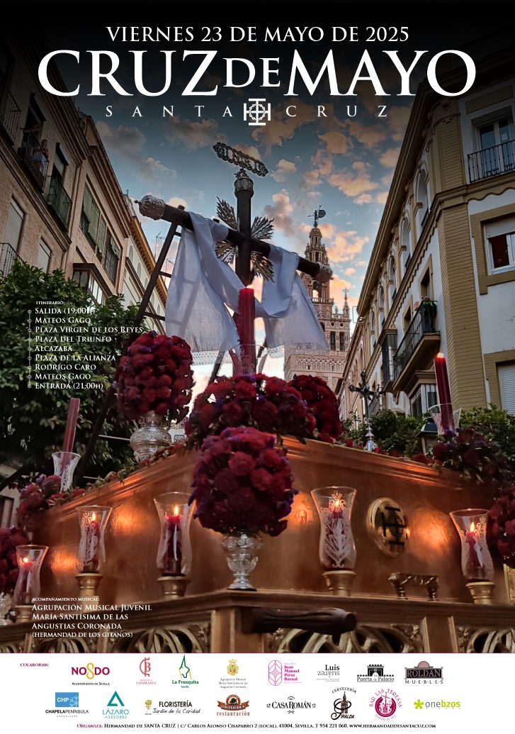 hdaddesantacruz's tweet photo. CRUZ DE MAYO 

Recordamos que este sábado a partir de las 11:00h se realizará el segundo ensayo de costaleros y el taller de mejora de insignias finalizando con una convivencia.

Agradecemos a NHD @onebzos la realización de los carteles y a todos los colaboradores su aportación. https://t.co/0hMlAcxaPl