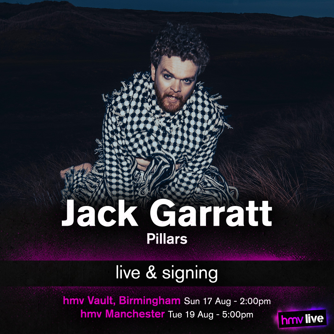 JUST ANNOUNCED!

Jack Garratt is BACK with his latest album Pillars, catch him performing LIVE at 2 stores this summer!

Pre-order a copy of Pillars now via the link below to secure your place.

Full details: ow.ly/L3wB50VRHRR
#hmvLive