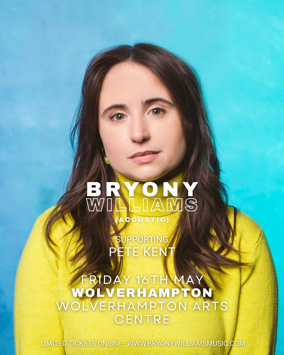 Tonight, I'll be opening up for local legend, <a href="/PeteKent2/">Pete Kent</a> in front of 140+ of you so far! 

Limited tickets left for this stripped-back, acoustic night of music in Wolverhampton. 🐺 🦊

bryonywilliamsmusic.com/live?fbclid=PA…