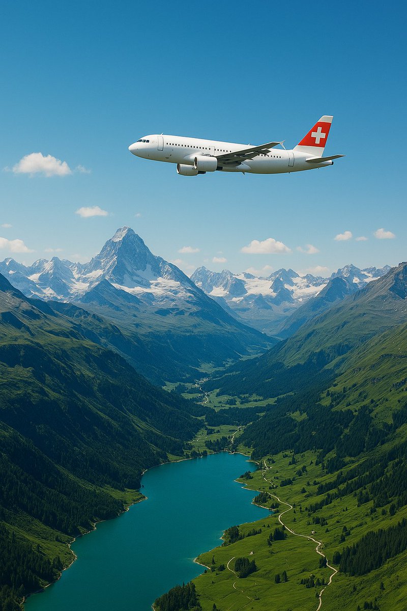 jetlaire's tweet photo. Dreaming of Swiss Alps, charming cities, and delicious chocolate? �✨ Now you can fly to **Switzerland from just $150!** ✈️  

✅ Best flight deals  
✅ Easy booking  
✅ Hotels &amp; car rentals available  
 🌍💙  

#TravelDeals #Switzerland #CheapFlights #Jetlaire https://t.co/VYX5TJe7sH