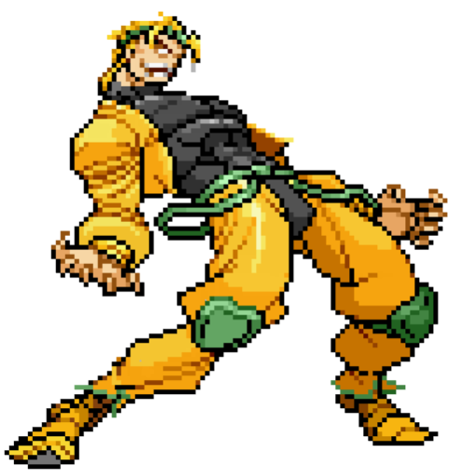 awesomebear05's tweet photo. @SUMANDGAMES Red doing the Dio Pose https://t.co/h6DZEnabvw