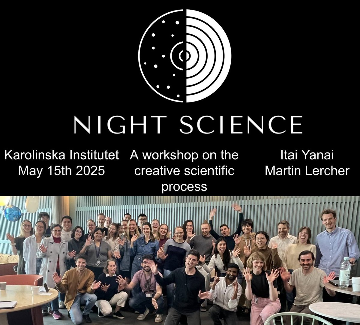 Itai Yanai (@itaiyanai) on Twitter photo Night science is improvisations, openness, import/export, puzzle switching, hypothesis liabilities, metaphors/analogies, finding questions, contradictions & awe in science; as we discussed yesterday in the legendary Karolinska Institute. 🙏<a href="/Katrinardottir/">Bjørt Katrinardóttir Kragesteen</a> <a href="/chris_zie/">Christoph Ziegenhain</a> <a href="/sandberglab/">Rickard Sandberg</a> Night science is improvisations, openness, import/export, puzzle switching, hypothesis liabilities, metaphors/analogies, finding questions, contradictions & awe in science; as we discussed yesterday in the legendary Karolinska Institute. 🙏<a href="/Katrinardottir/">Bjørt Katrinardóttir Kragesteen</a> <a href="/chris_zie/">Christoph Ziegenhain</a> <a href="/sandberglab/">Rickard Sandberg</a>