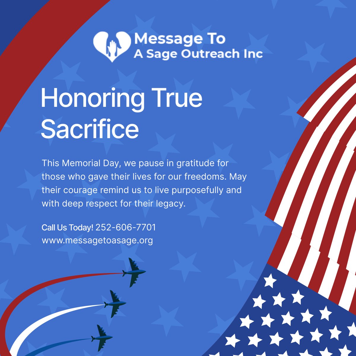 message2sage's tweet photo. Freedom comes with great cost. We honor the brave hearts who served and sacrificed for all. May their memory continue to inspire love, unity, and peace in our world. 

#MemorialDay2025 #HonorTheFallen #RespectAndRemember https://t.co/4n1LQQvMJr