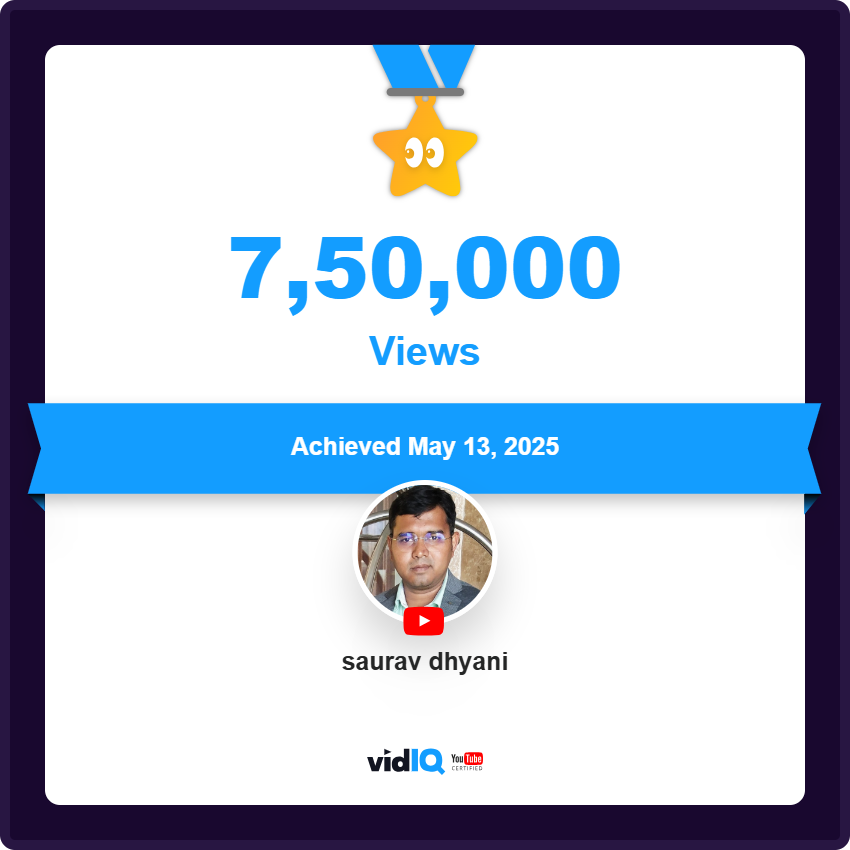 Saurav Dhyani ๐ฎ๐ณ (@sauravdhyani) on Twitter photo ๐ We did it! My YouTube channel just hit 7,50,000 views!
Thanks to the #BusinessCentral community for your amazing support.
Letโs keep learning and growing together!
๐ bit.ly/SubscribeSauraโฆ
#MSDyn365 #YouTubeMilestone <a href="/EdhateConsult/">Edhate Consulting Pvt. ltd.</a> <a href="/vidIQ/">vidIQ</a> <a href="/MSDYN365BC/">Microsoft Dynamics 365 Business Central</a> ๐ We did it! My YouTube channel just hit 7,50,000 views!
Thanks to the #BusinessCentral community for your amazing support.
Letโs keep learning and growing together!
๐ bit.ly/SubscribeSauraโฆ
#MSDyn365 #YouTubeMilestone <a href="/EdhateConsult/">Edhate Consulting Pvt. ltd.</a> <a href="/vidIQ/">vidIQ</a> <a href="/MSDYN365BC/">Microsoft Dynamics 365 Business Central</a>