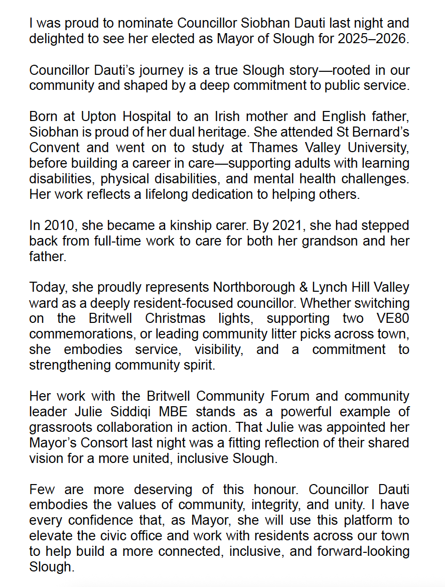 Councillor Dexter Smith tweet media