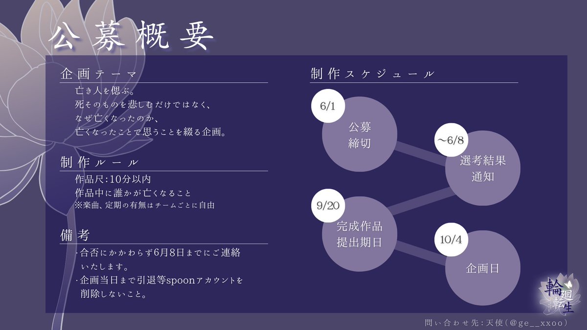 ge__xxoo's tweet image. ︎︎
　　　　　　　　公募概要┃
　　　　　　　　公募方法┃
　　問い合わせは天使まで┃
 　　　　#spoon声劇公募
︎︎