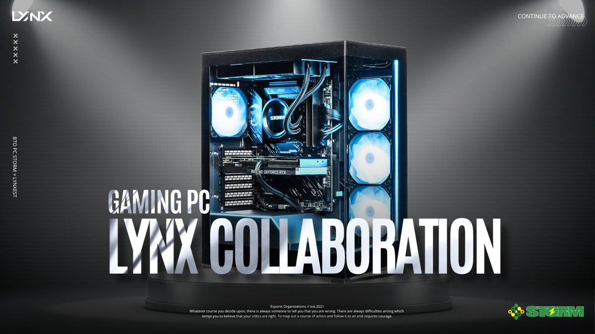 LYNX_e_sports's tweet photo. STORM×LYNXコラボPC販売が決定🆕 https://t.co/yMdqNB2JB5… https://t.co/OAYdultmjy
