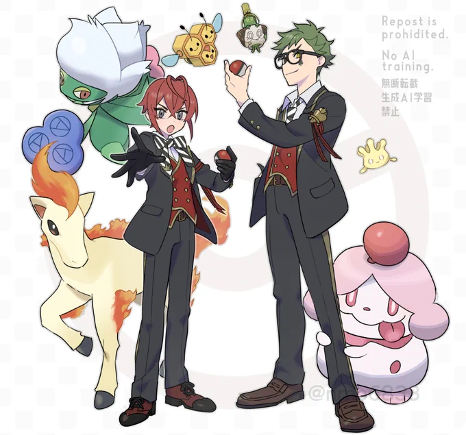 pkmnパロディ(修正再掲)ノヽーツラビュノレの 寮長と 副寮長が勝負を しかけてきた! 