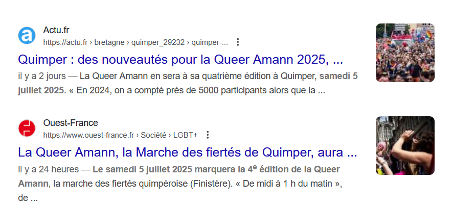 COMMENT CA LA PRIDE DE QUIMPER S'APPELLE LE QUEER AMANN 😭😭😭

Jpp les breton•nes on sait pas doser