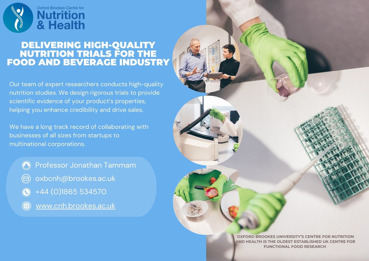 Oxford Brookes Centre for Nutrition and Health tweet media