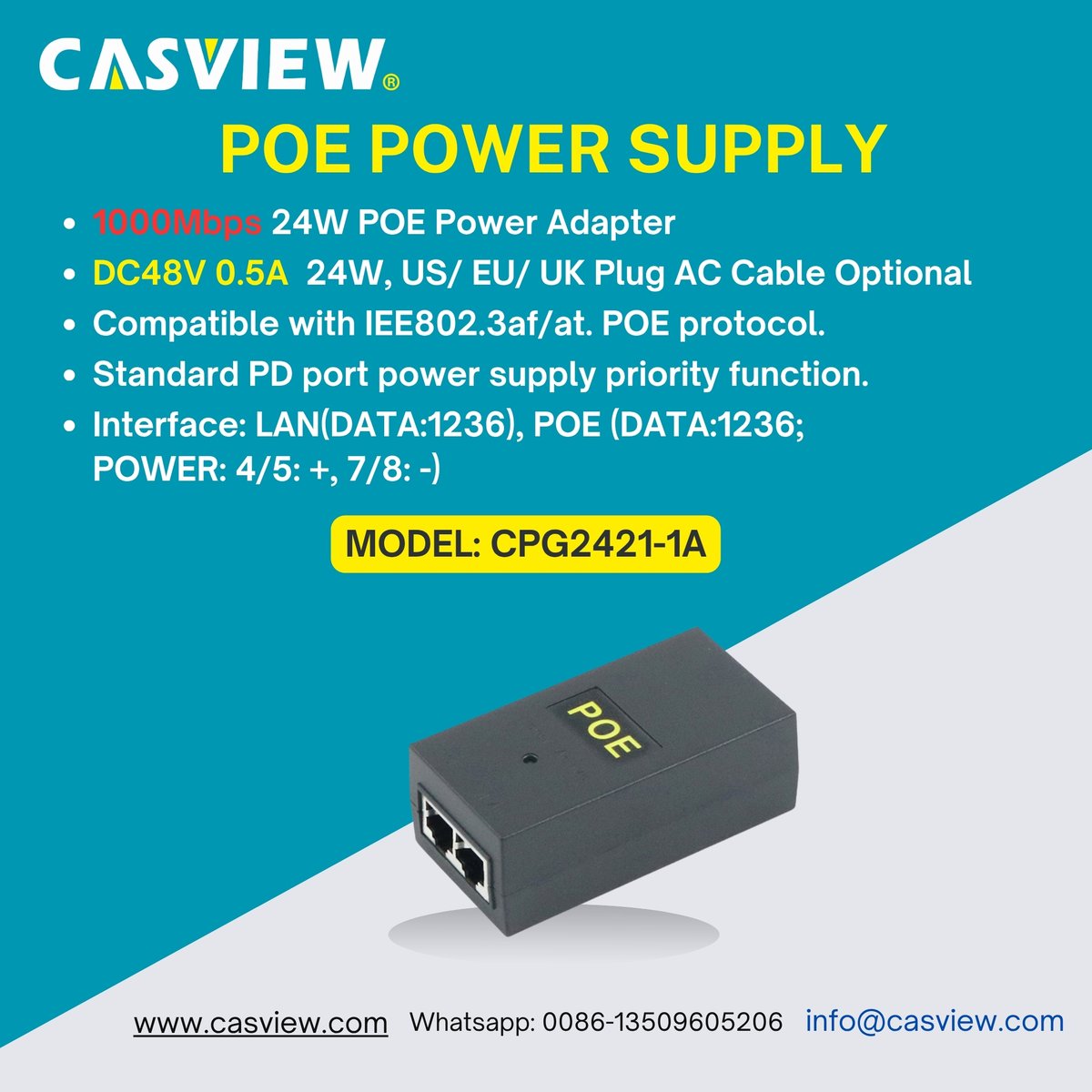 Hedy Lin-Export manager of CASVIEW CCTV Accessory tweet media