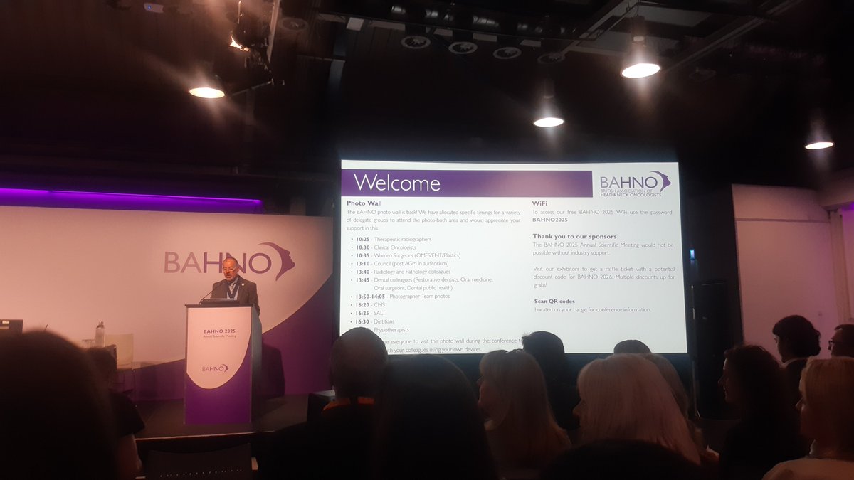 BAHNOOfficial's tweet photo. #BAHNO Presidential welcome address by Ceri Hughes. https://t.co/Hv49mI8GZA