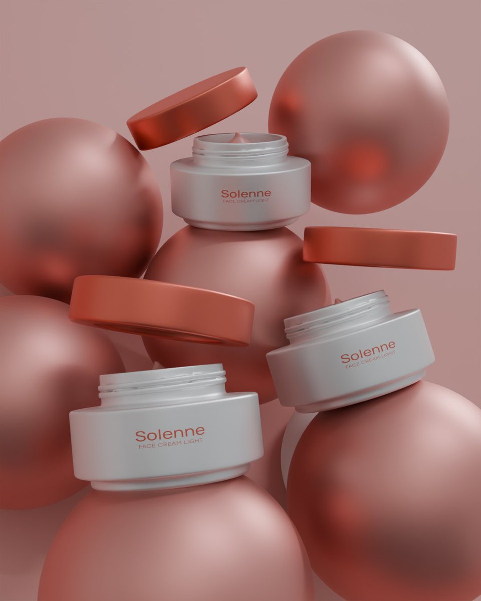 designvogue_'s tweet image. With blender all product design is possible, I worked on facial cream model for this project with the brand colors.