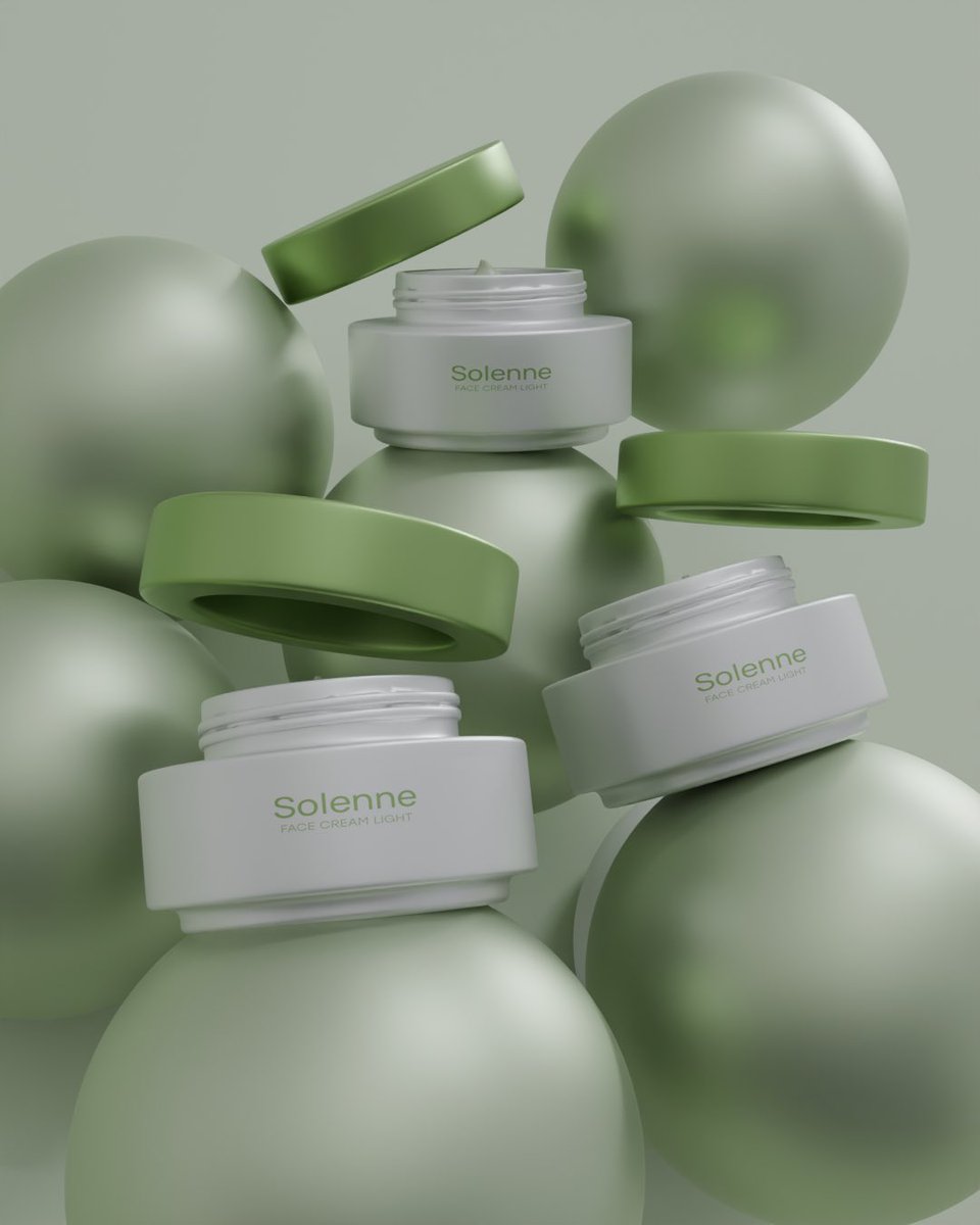 designvogue_'s tweet image. With blender all product design is possible, I worked on facial cream model for this project with the brand colors.