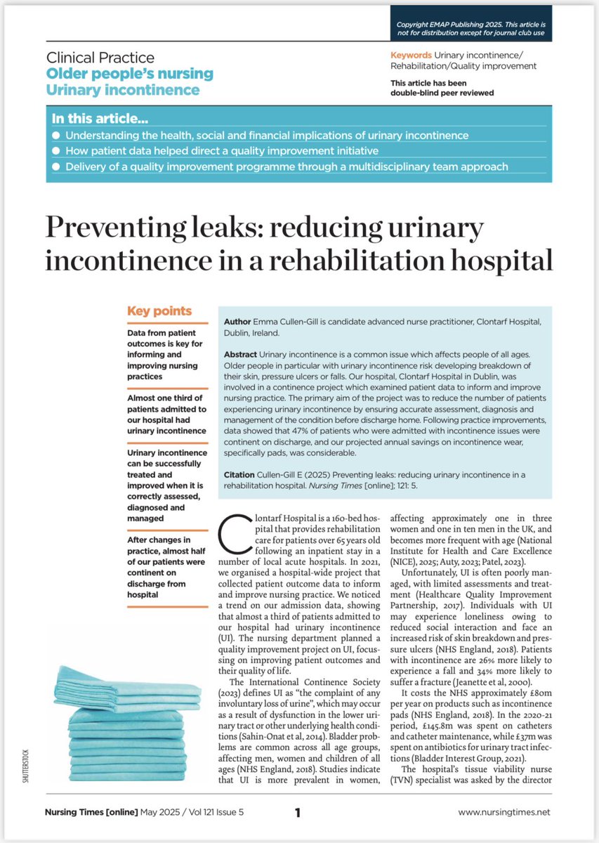 IOHClontarf's tweet image. nursingtimes.net/older-peoples-…

Interested in reading about one of our nursing QIP? … click on the link above 
@chiefnurseIRE @HSELive @NursingTimes @Emmacullengill2 @cirdowling @PeopleofHSE