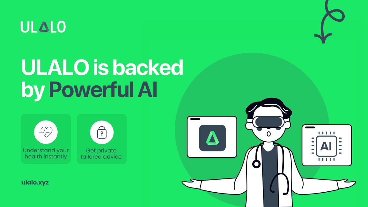 ulalo_io's tweet image. ⚕️Ulalo is revolutionizing healthcare with AI &amp;amp; blockchain, giving you control over your health data. Get insights, find doctors, and receive personalized suggestions—all private &amp;amp; secure. This isn’t the future. It’s now. #HealthTech #Ulalo #SmartWallet #AIHealthcare