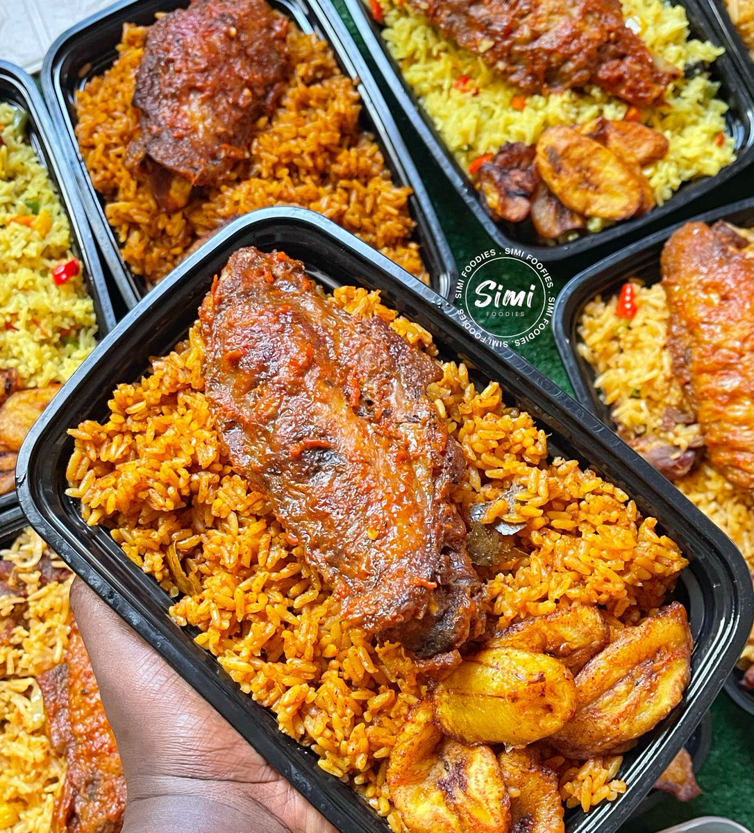Sisi Olounje (@sisisimifoodies) on Twitter photo Another day for this company to enjoy the deliciousness of <a href="/Simifoodies/">Sisi Olounje</a>
10 packs of Jollof
10 packs of fried-rice
5 packs of Asun rice
Cc : <a href="/Simifoodies/">Sisi Olounje</a> Another day for this company to enjoy the deliciousness of <a href="/Simifoodies/">Sisi Olounje</a>
10 packs of Jollof
10 packs of fried-rice
5 packs of Asun rice
Cc : <a href="/Simifoodies/">Sisi Olounje</a>