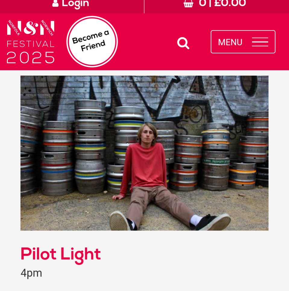 Hi, Pilot Light here. Norfolk and Norwich Festival have kindly asked me to play their Bandstand next Sunday, more specifically at 4pm. Chapelfield Gardens, see you there 🫡