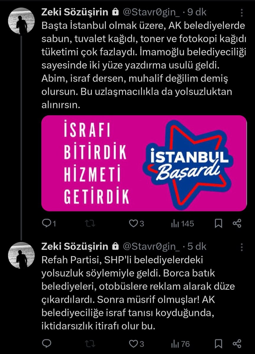 _agustoperez's tweet photo. Güya uzlaşmacılık için vurguna, talana, kamu kaynaklarının peşkeş çekilmesine israf dediler, diyorlar. Hepimize küfürdür

Çünkü israf dediğinizde o şaibeli sözleşmeler/ihaleler suç olmaktan çıkar ve vurgunların müsebbiblerini ustalıkla aklamış olursunuz https://t.co/nZNAkkRwak