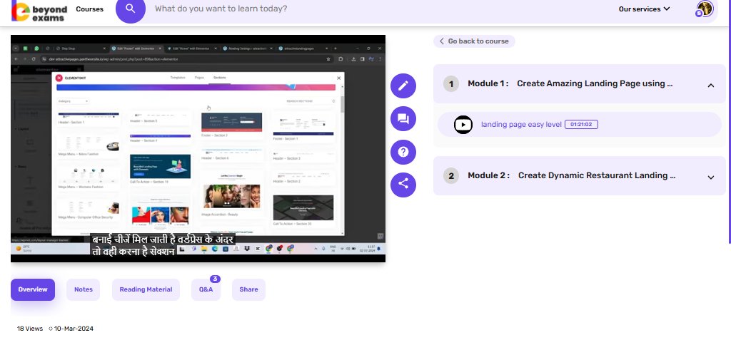 farhans3886905's tweet photo. Today I watched the first video of the landing page on Beyondexams. On Monday I will complete the second section of my landing page.
@lfp_Tardeo @apnipathshala_ @Saipujariprasad 
#learnfrompeers https://t.co/8Ls4RAzGOO