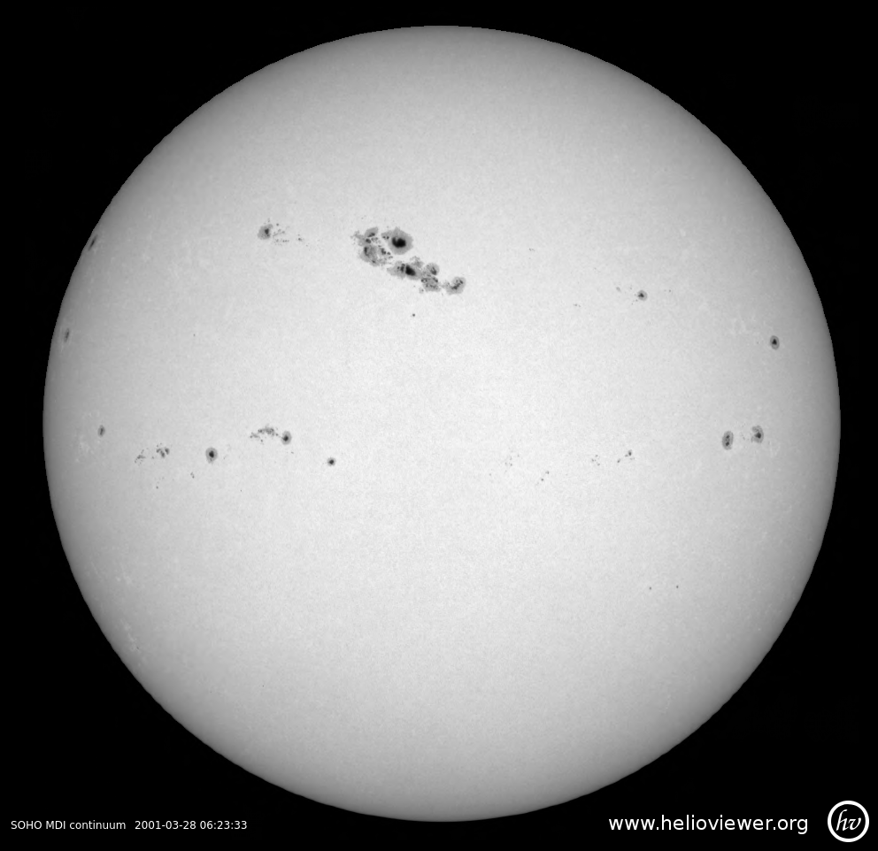 Keeping things in perspective. Active region 4087 is somewhat unusual, being small (its area is only 250 MSH), with relatively few spots, but it has a relatively strong, compact and active magnetic delta. The typical harbingers of intense solar activity are large (~10x larger