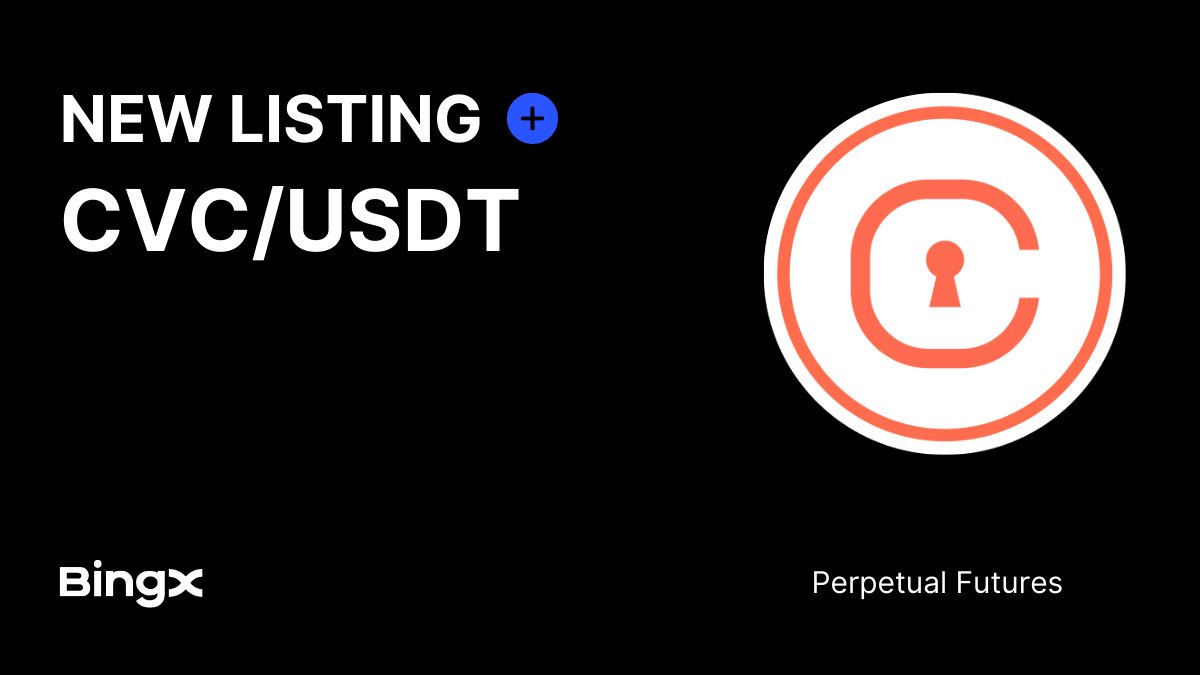 BingXOfficial's tweet image. Web3 identity just hit the big leagues. $CVC is now live on BingX Futures. 🪪

Trade Now: bingx.com/en/perpetual/C…