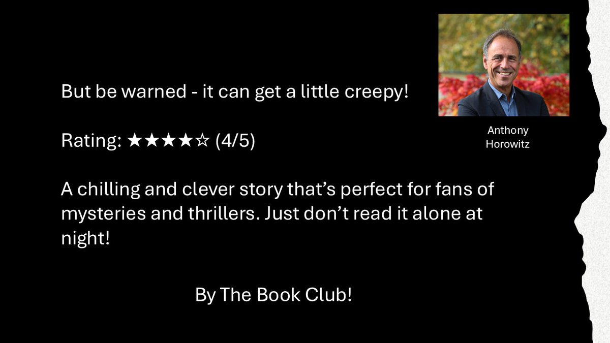 Our next book review is ready, have you read Close to Death? <a href="/AnthonyHorowitz/">Anthony Horowitz</a>