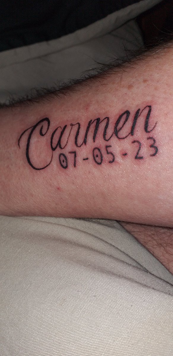 My 1st tattoo im memory of my late wife. X
