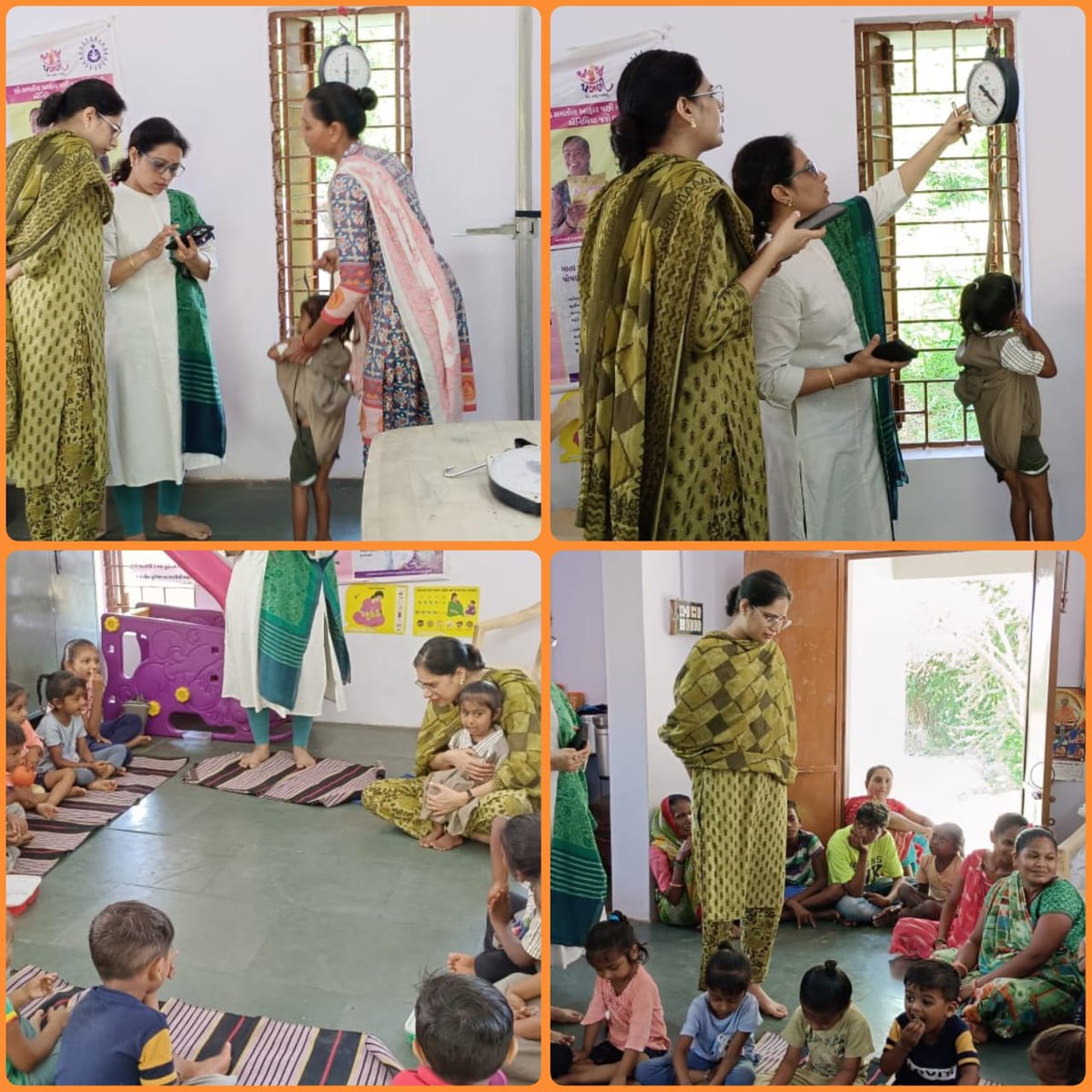 બોરસદ તાલુકાના નામણ ગામની આંગણવાડીમાં મુલાકાત લઇ બાળકોના વજન/ઊંચાઈ ક્રોસ વેરિફિકેશન, પોષણ ટ્રેકર એપ વેરિફિકેશન, SAM બાળકોની માતાનું કાઉન્સલિંગ અને AWC ચેકિંગ માટે જરૂરી સુચના આપવામાં આવી.
#AlpaharYojnaGuj 
#poshan