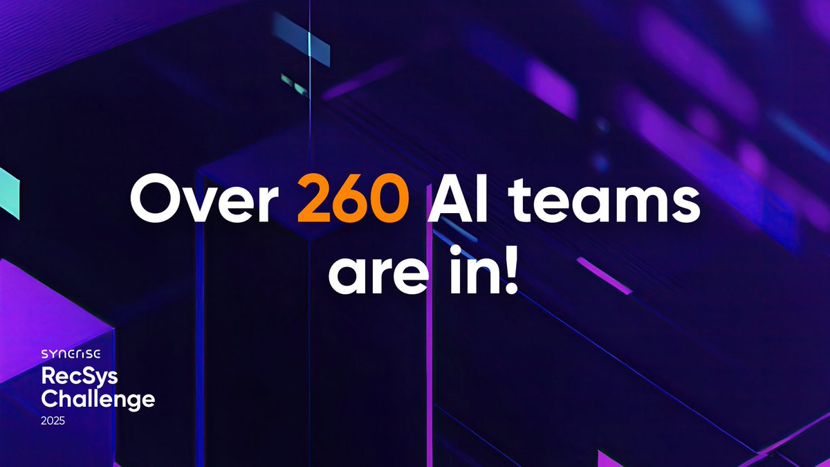 Synerise's tweet image. 🌍 Over 260 AI teams are in! 
The Synerise @TheOfficialACM RecSys Challenge 2025 is bringing together an incredible global community of #AI experts — from startups, research labs, tech companies, and 👩‍🎓 universities around the world.

🇩🇪 Germany, 🇮🇳 India, 🇧🇷 Brazil, 🇺🇸 USA, 🇫🇷