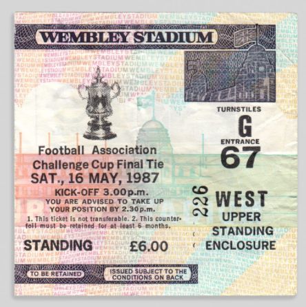Do you still have your ticket from the FA Cup Final? 

#PUSB #SBA