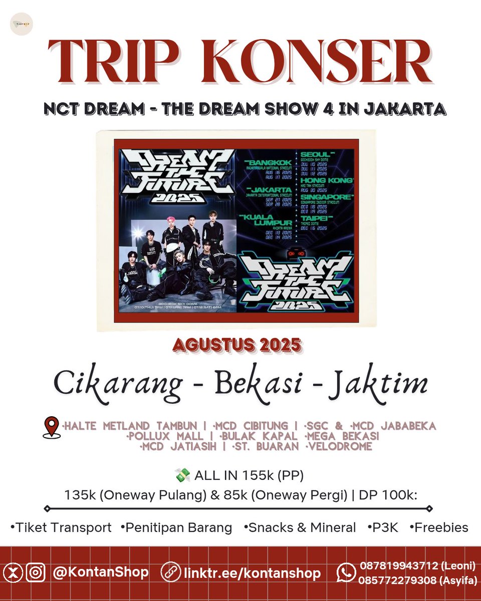 Trip Cikarang Bekasi Jaktim ALLOBANK EXO BTS tweet media