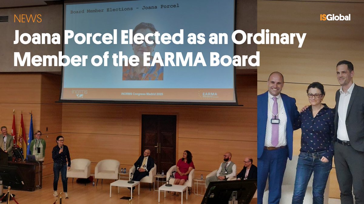 ISGLOBALorg's tweet photo. 👌🏻Joana Porcel, Head of #ISGlobal’s Projects Unit, joins the @EARMAorg Board!

Her experience in #ResearchManagement and #research integrity will help shape the future of European research support.

#INORMS2025 #HorizonEU #researchsupport #RMframework https://t.co/Ll2fisDEuC