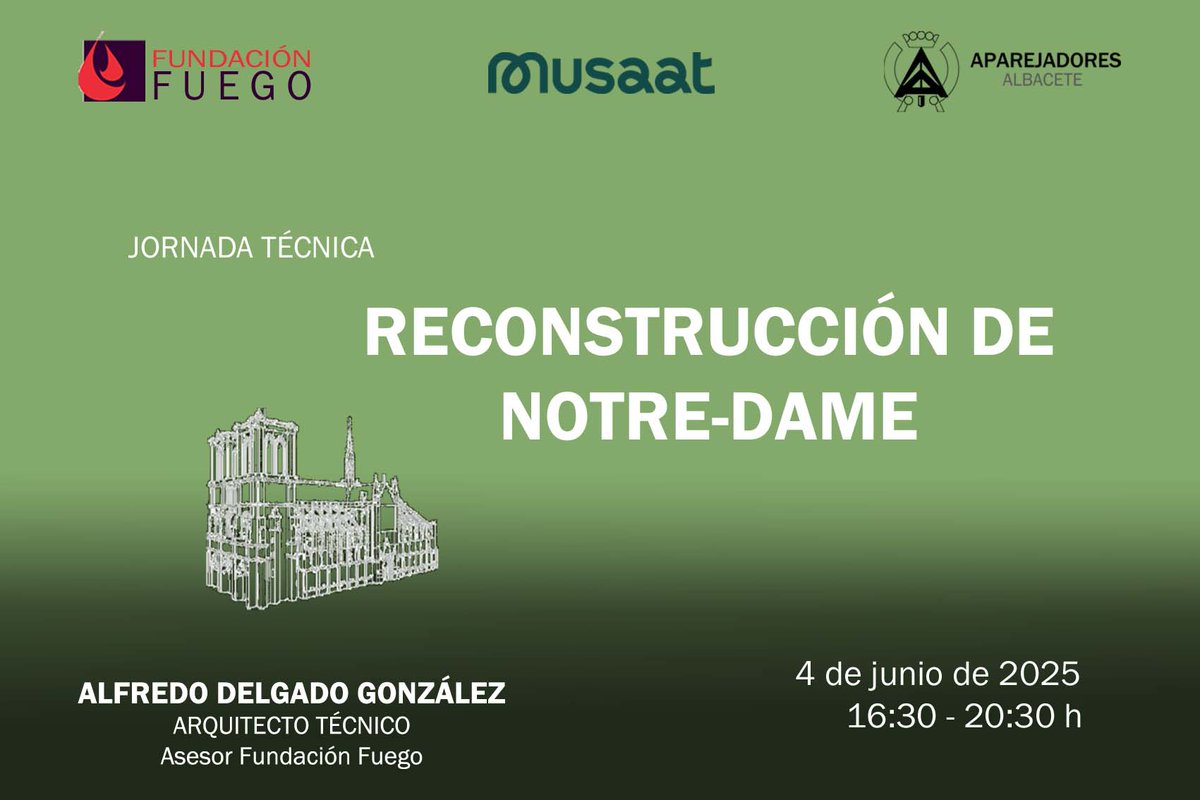 Dirigida a todos los arquitectos técnicos interesados.
📅 Fecha: 4 de junio de 2025
🕦 Horario: 16:30 - 20:30 h
📍 Modalidad: Videoconferencia
 🔹Jornada subvencionada por <a href="/Musaat_Seguros/">Musaat</a> 
 🔗El enlace de inscripción al curso es:
 n9.cl/h1vf6u