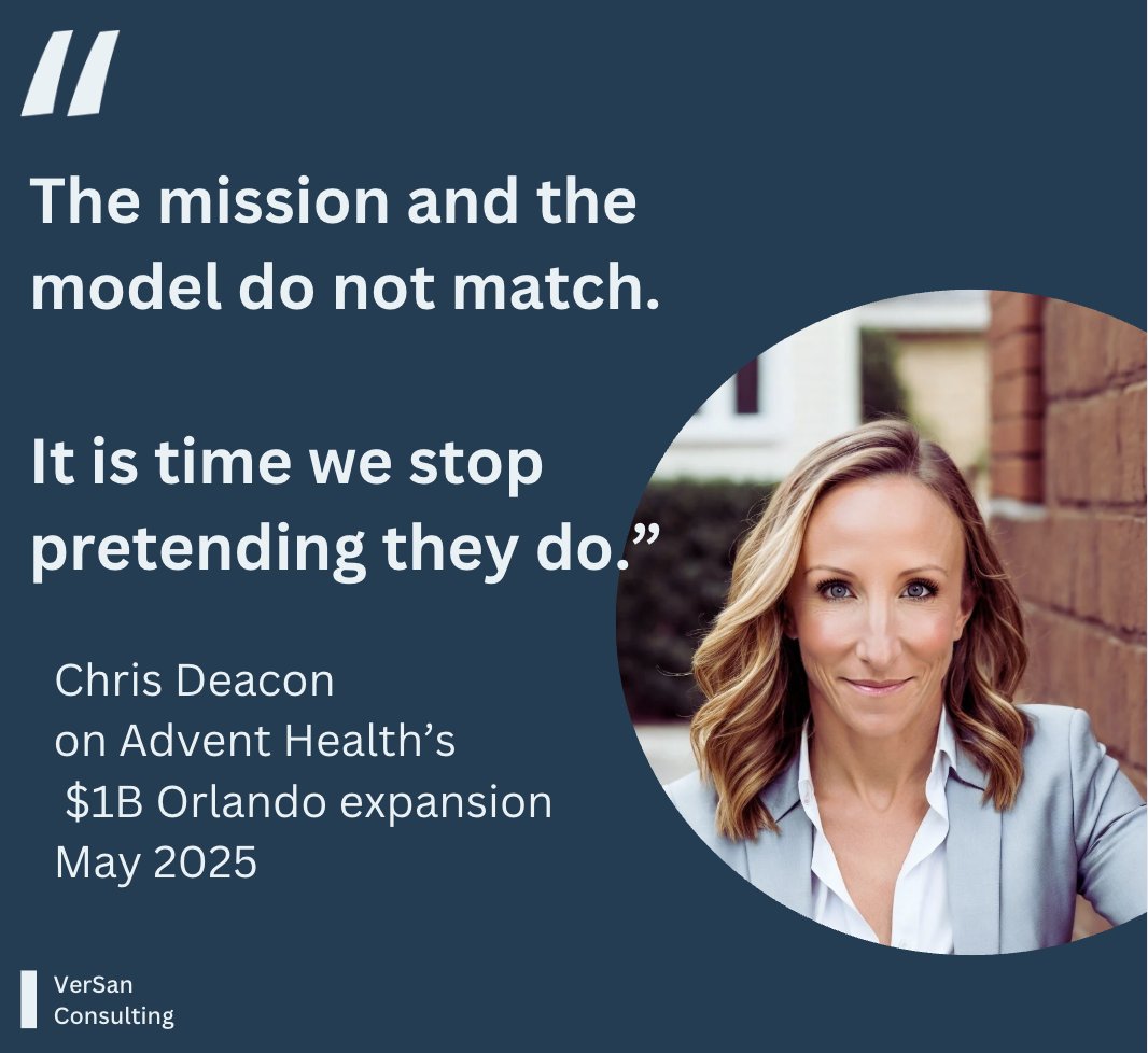 Build a surgical tower, call it a civic center.

Claim faith-based mission, pay no taxes.
172 acres, tax-free.

AdventHealth calls it a community investment.

Looks more like a business plan to drive revenue growth and profit.