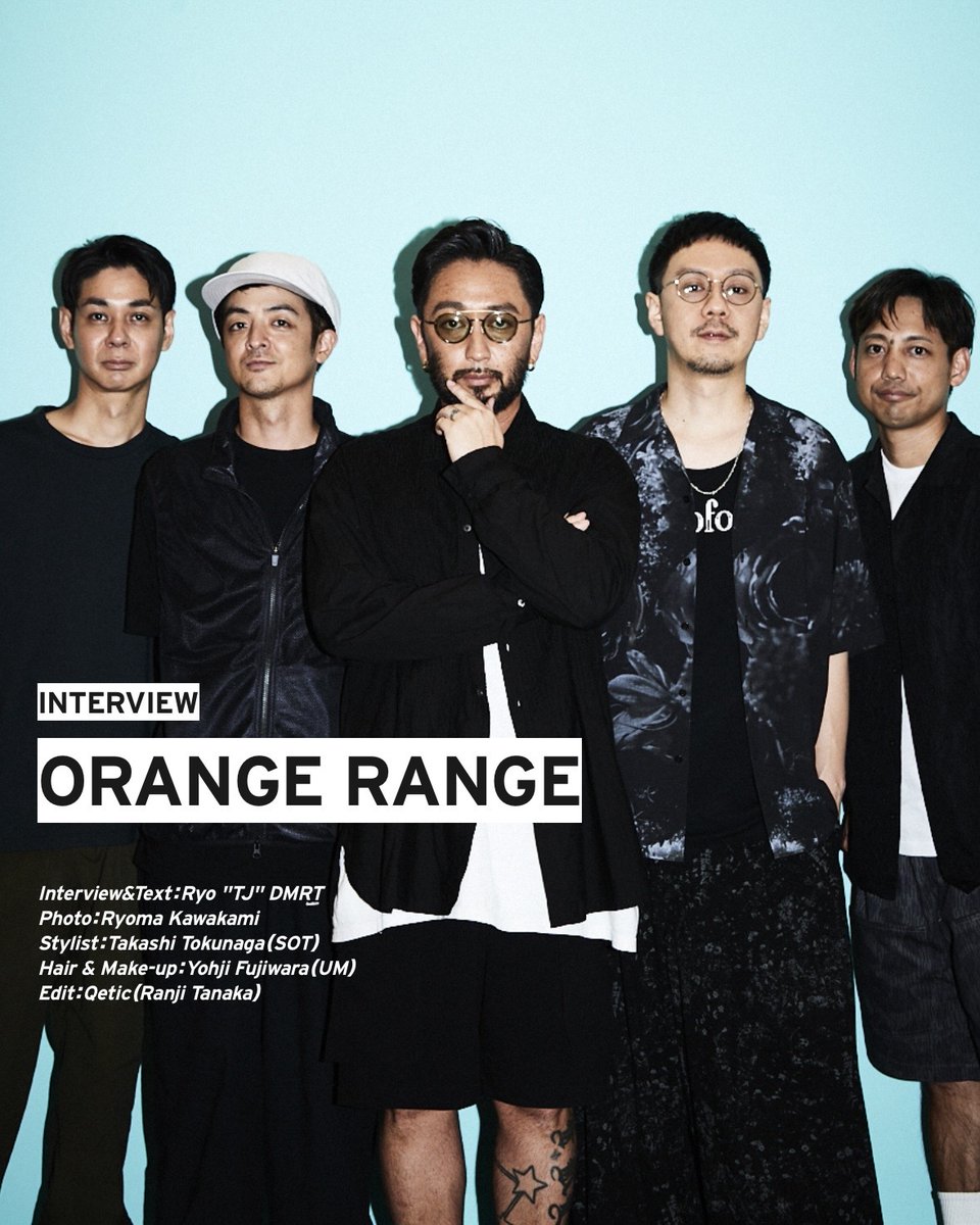 or_staff's tweet photo. \\🍊MEDIA INFO📢 //
時代に口髭を生やすニュースメディアQetic(@Qetic)にORANGE RANGEのインタビューがアップされました。
たっぷりお楽しみください😊
https://t.co/57cTdCTz1t
#ORANGERANGE #Qetic #ケティック https://t.co/jKTcUB45Dv