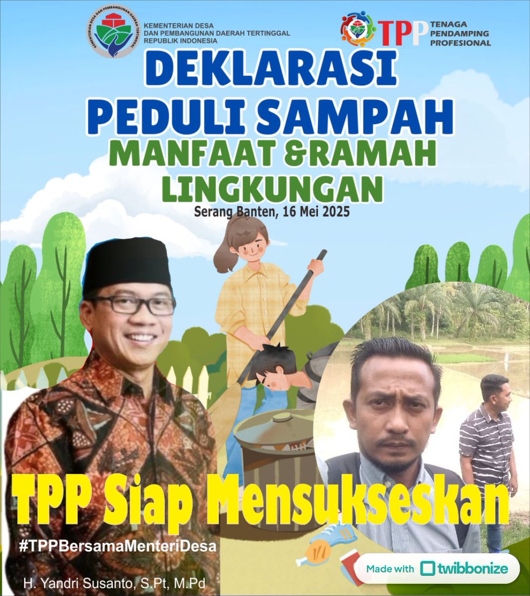 โณ๐'๐๐ฝ๐พ ๐
๐ฟ๐ฟ (@abdullmuthy) on Twitter photo Deklarasi gerakan desa peduli sampah ..
#TPPBersamaMenteriDesa
<a href="/prabowo/">Prabowo Subianto</a>
<a href="/YandriSusanto27/">Yandri Susanto</a>
<a href="/ArizaPatria/">Ariza Patria</a>
<a href="/taufikmadjid71/">IG : taufik.madjid</a>
<a href="/kemendespdt/">#BangunDesaBangunIndonesia</a>
<a href="/bpsdmkemendesa/">Bpsdm Kemendesa</a> Deklarasi gerakan desa peduli sampah ..
#TPPBersamaMenteriDesa
<a href="/prabowo/">Prabowo Subianto</a>
<a href="/YandriSusanto27/">Yandri Susanto</a>
<a href="/ArizaPatria/">Ariza Patria</a>
<a href="/taufikmadjid71/">IG : taufik.madjid</a>
<a href="/kemendespdt/">#BangunDesaBangunIndonesia</a>
<a href="/bpsdmkemendesa/">Bpsdm Kemendesa</a>