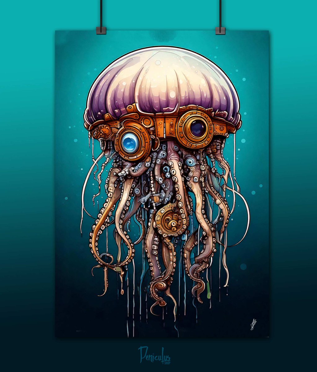 📷 „Captain Tentaclock“
„Captain Tentaclock“ ist nicht nur der gefürchtetste Luftpirat der Steampunk-Sphären – er ist auch ein Meister der Zeit. 
peniculusartshop.com

#captaintentaclock #steampunkpirat #kunstmittentakeln #zeitreisekunst
#limitiertekunst #kunstsammler #art